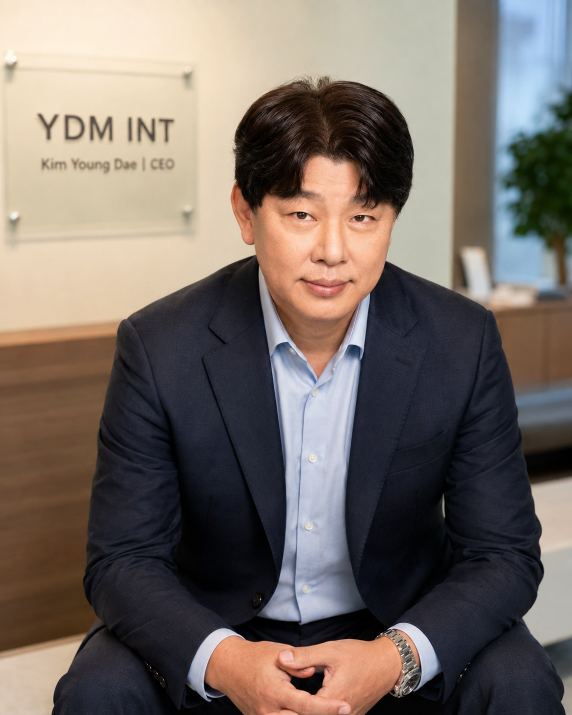 Mr. Kim Young Dae at the YDM INT office in Seoul